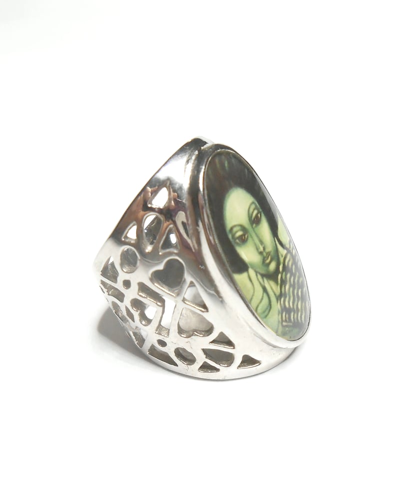 Oval Stainless Steel Ring SSR1011