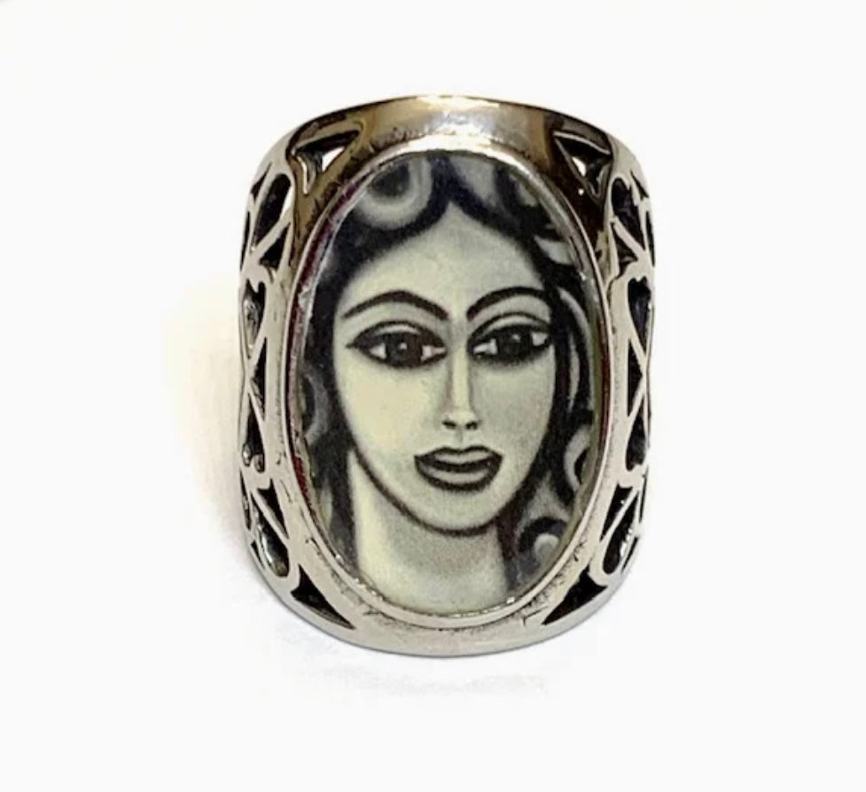 Stainless Steel Ring SSR4477 - Size 7