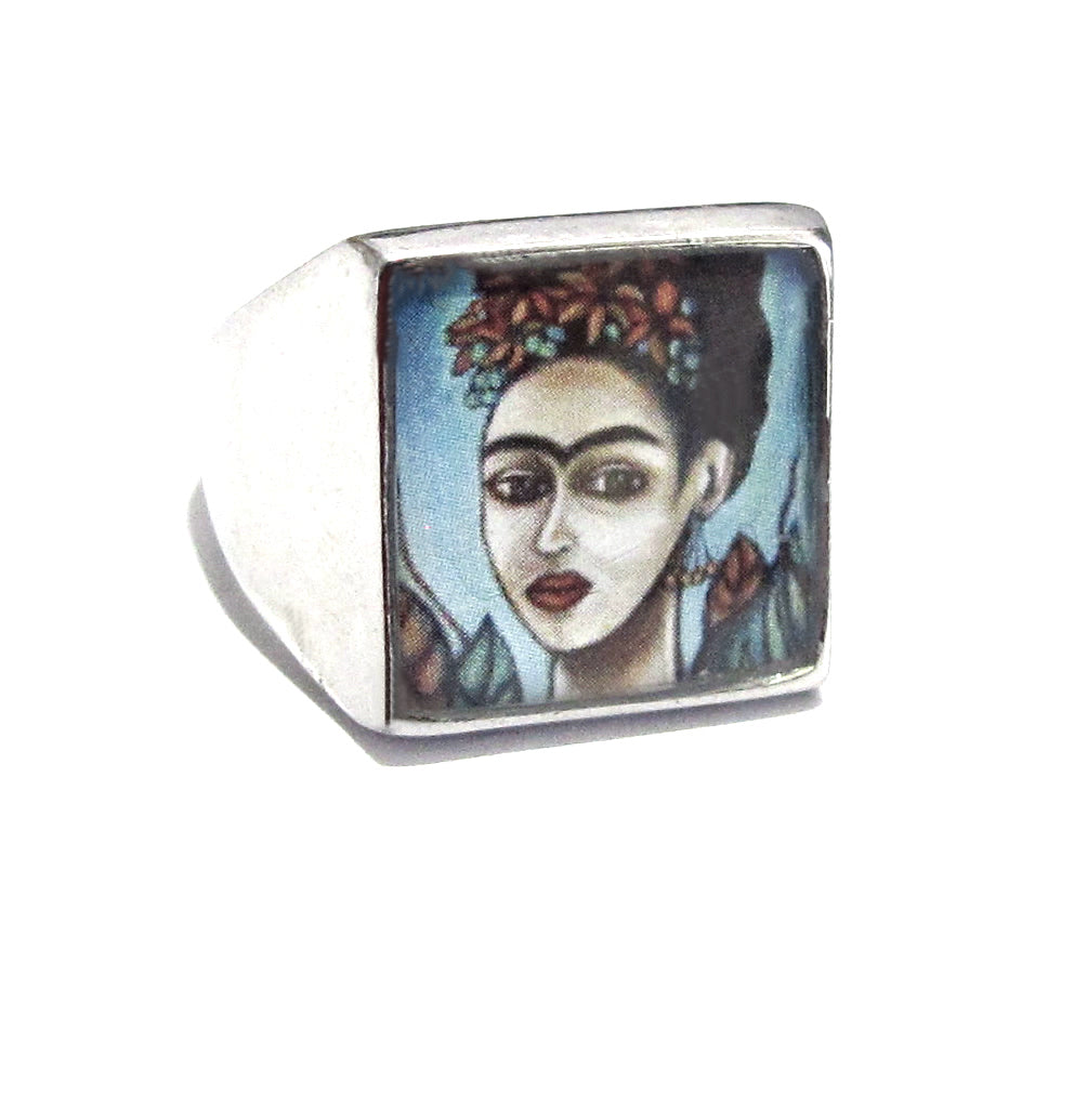 Stainless Steel Ring, Size 8 - 15mm X 15mm