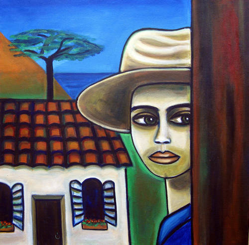 Detras de la Fachada 24" X 24"