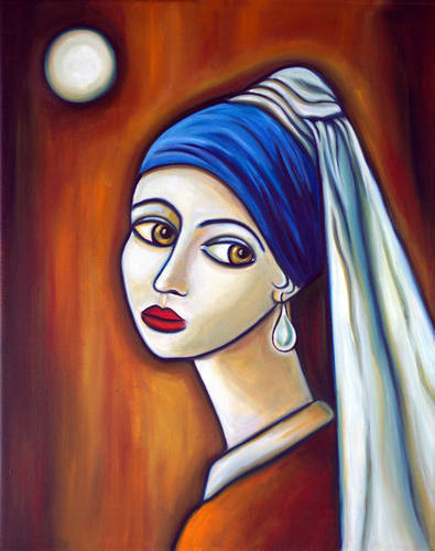 Girl with a Pearl Earring 16" X 20" - SOLD