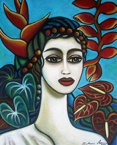 Jardin Tropical 16" x 20" - SOLD