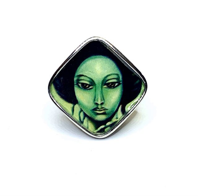 Stainless Steel Ring  SSR 8887 - Size 6.5